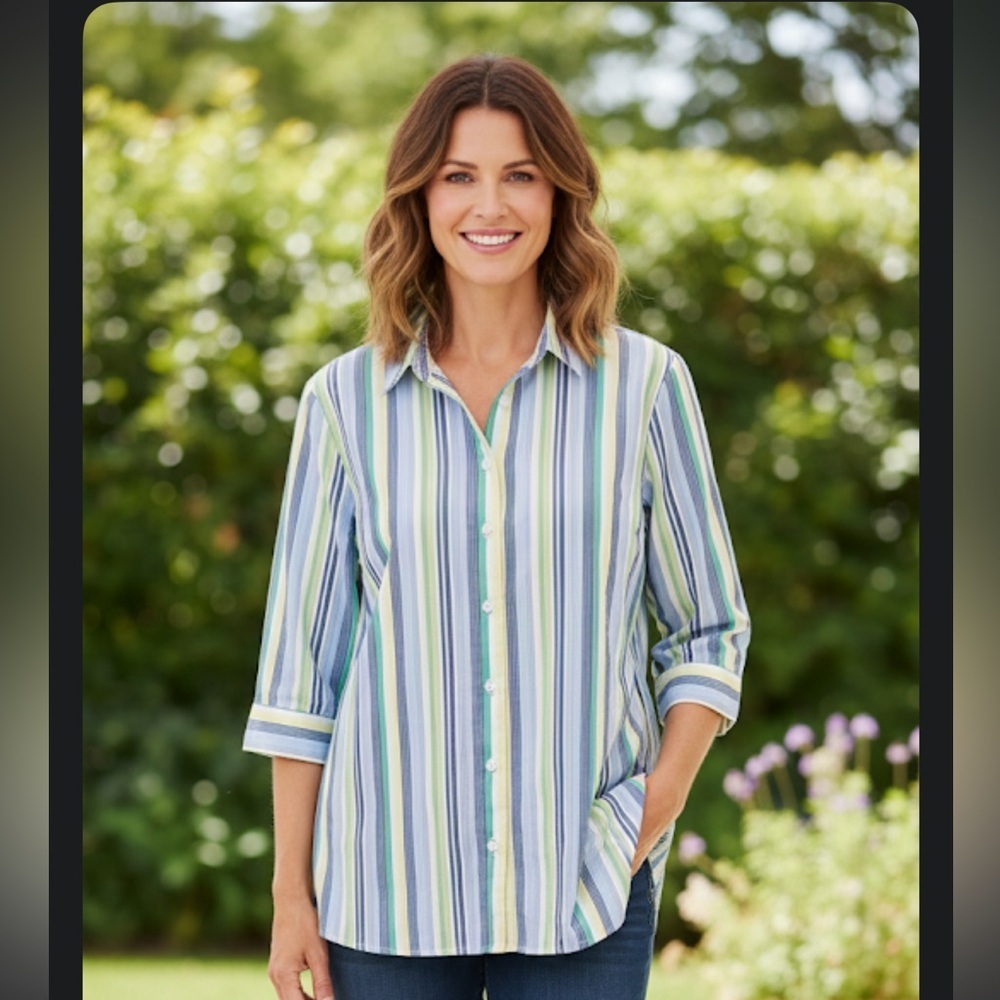 Rebecca Malone button-down casual shirt size 1X